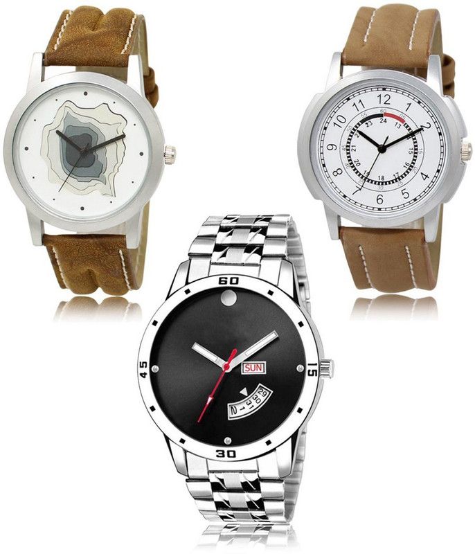 New latest Designer Combo of 3 Analog Watch - For Men LR-09-17-104