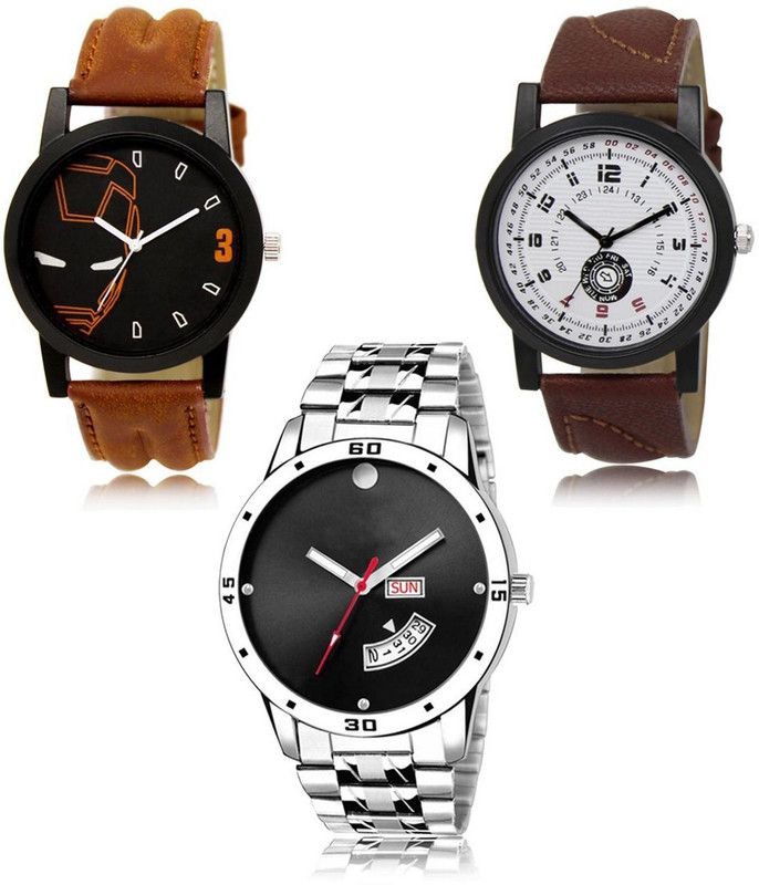 New latest Designer Combo of 3 Analog Watch - For Men LR-04-11-104