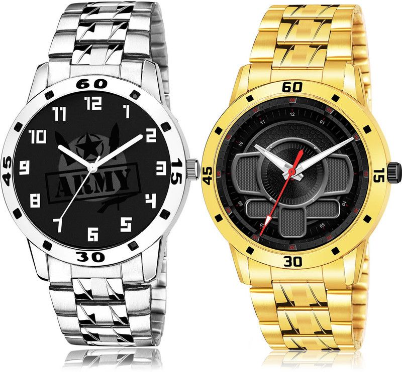 Analog Watch - For Men Treading Designer 2 Watch Combo For Boys And Men - B992-(8-S-21)
