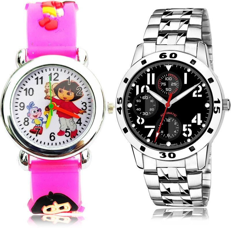 Analog Watch - For Boys Contemporary Model 2 Watch Combo For Boys And Men - BK192-(51-S-19)