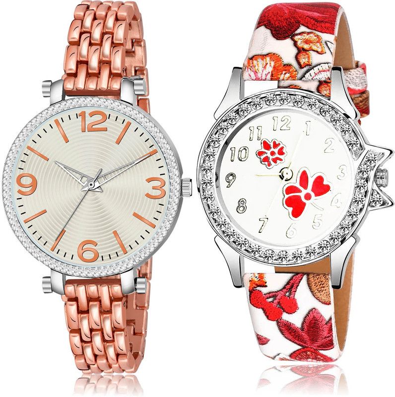 Analog Watch - For Women Modern Luxury 2 Watch Combo For Women And Girls - GW45-G409