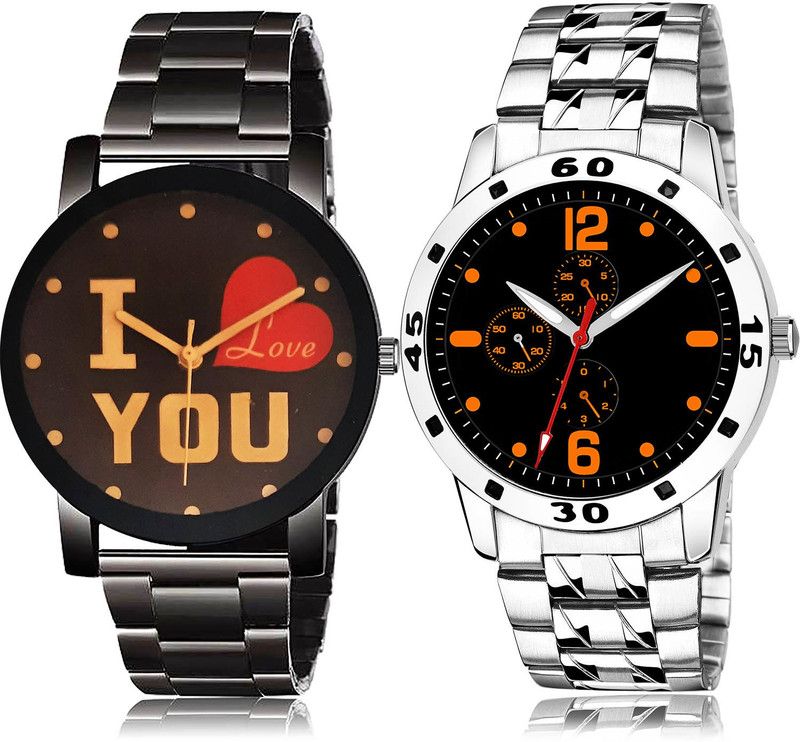 Analog Watch - For Men Modish Valentine 2 Watch Combo For Boys And Men - BCPL13-(70-S-19)