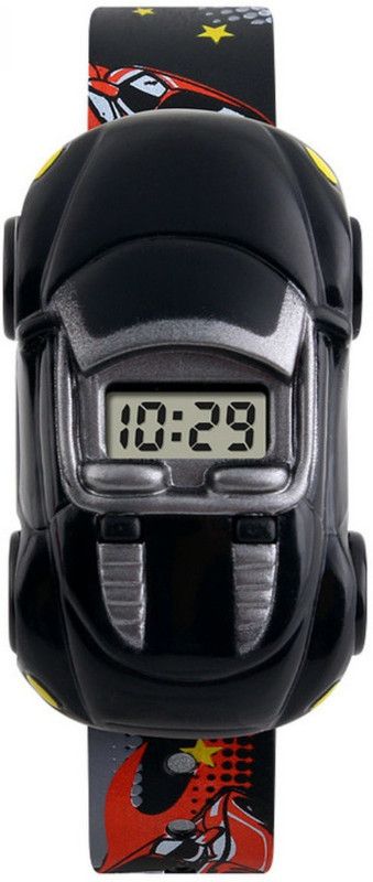 Cute Black Car Digital Watch - For Boys & Girls Digital