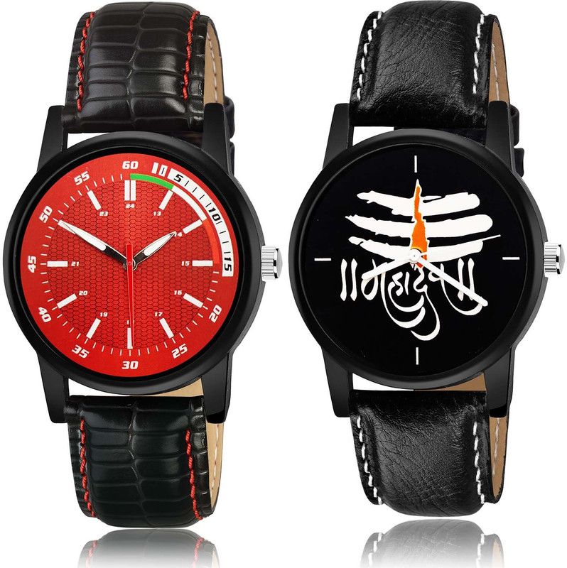 combo watch Analog Watch - For Men New Fashion Sports And Mahadev 2 Watch Combo For Boys And Men - BRA26-B114