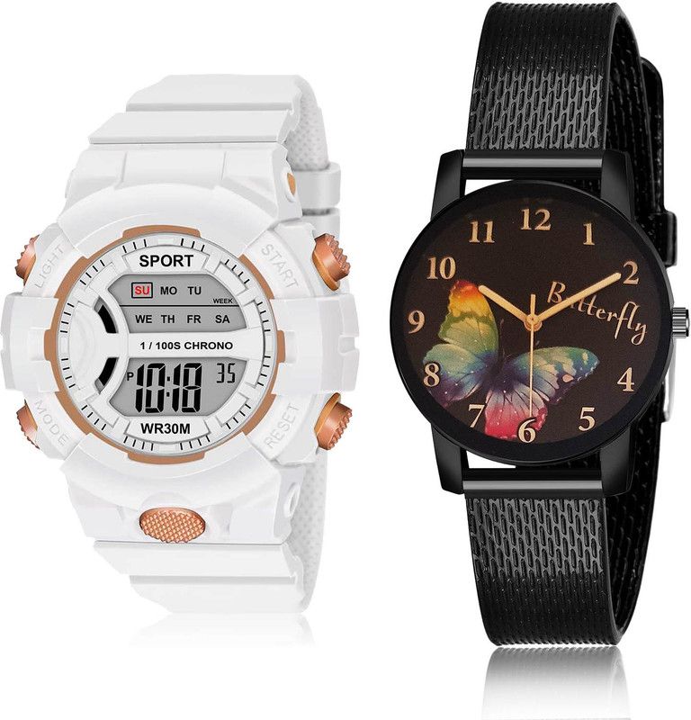 Analog-Digital Watch - For Women Best Traditional 2 Watch Combo For Women And Girls - DG37-G534