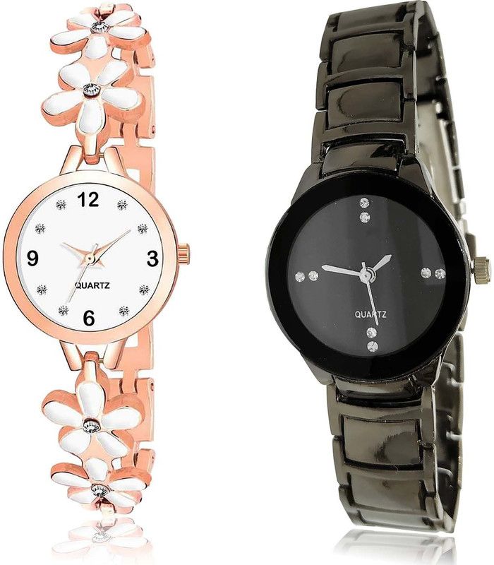 combo watch Analog Watch - For Women Brand New Stylish Flower Combo Watch For Girls And Women - G462-G206