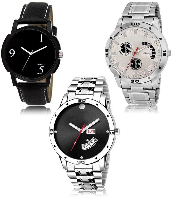 New latest Designer Combo of 3 Analog Watch - For Men LR-06-101-104
