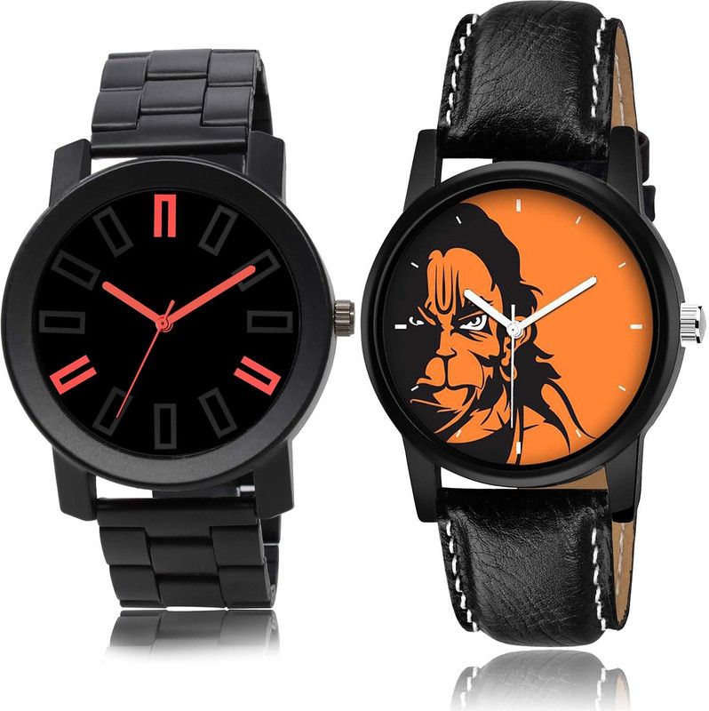 Analog Watch - For Boys & Girls Classical Traditional Chain Watch And Hanuman Watch - B893-B26 (Combo Of 2 )