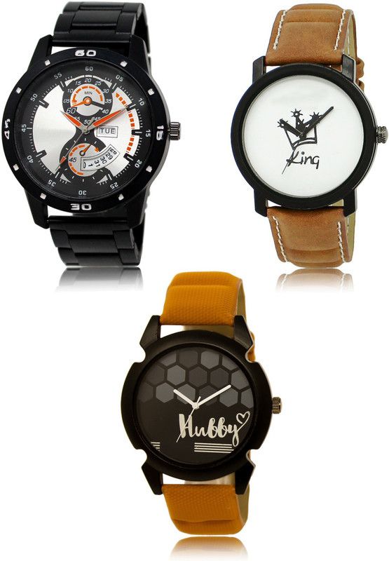 New latest Designer Combo of 3 Analog Watch - For Men 107-18-32