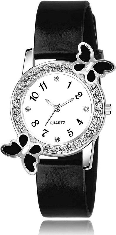 REGARDS FASHION SILICON WOMEN WATCH SIMPLE LADIES QUARTZ WIRSTWATCH FOR FEMALE Analog Watch - For Girls ATTRACTIVE ANALOGUES COLOR BLACK STRAP SILICONE BELT DIAMOND STUDDED LUXURY