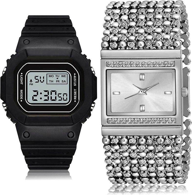 Analog-Digital Watch - For Women New Tread 2 Watch Combo For Women And Girls - DG28-G592