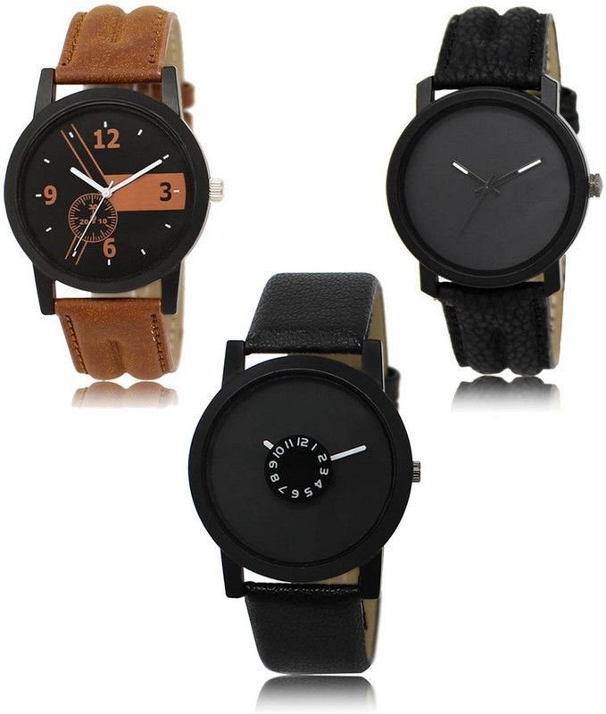 New latest Designer Combo of 3 Analog Watch - For Men -01-21-25