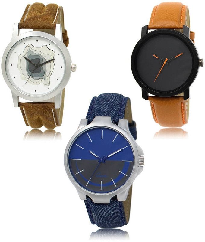 New latest Designer Combo of 3 Analog Watch - For Men LR-09-20-24