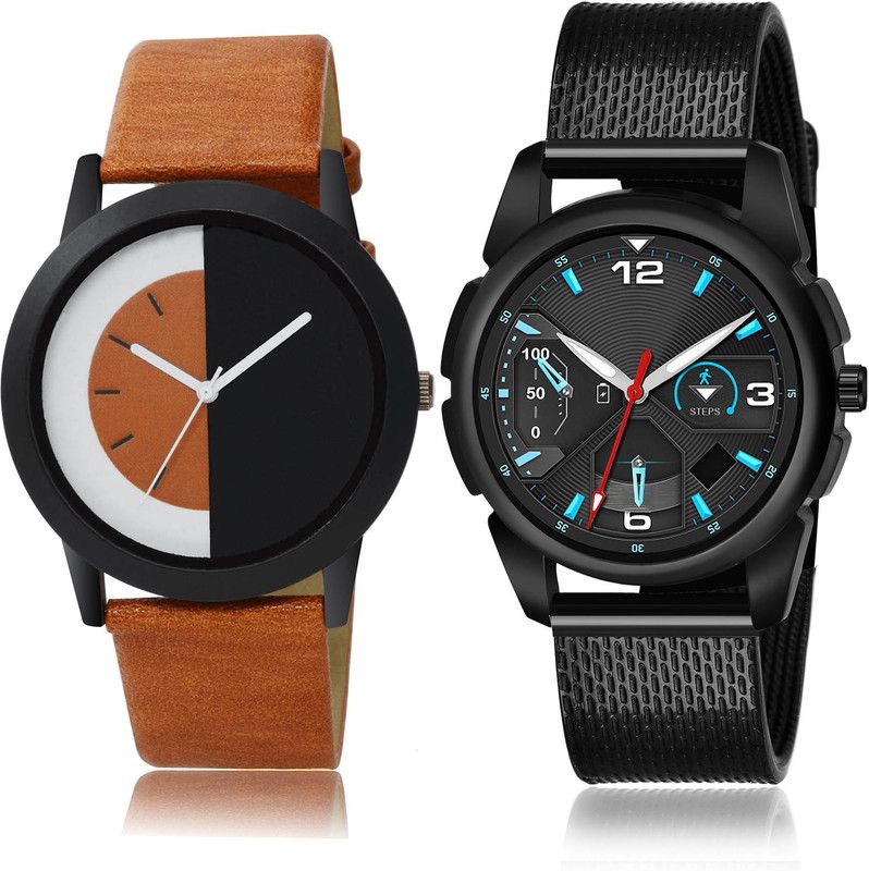 Analog Watch - For Men Latest Designer 2 Watch Combo For Boys And Men - B162-(41-S-10)