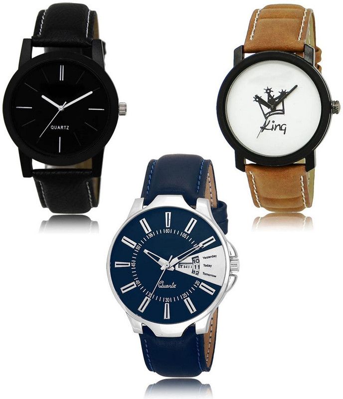 New latest Designer Combo of 3 Analog Watch - For Men LR05-LR18-LR23