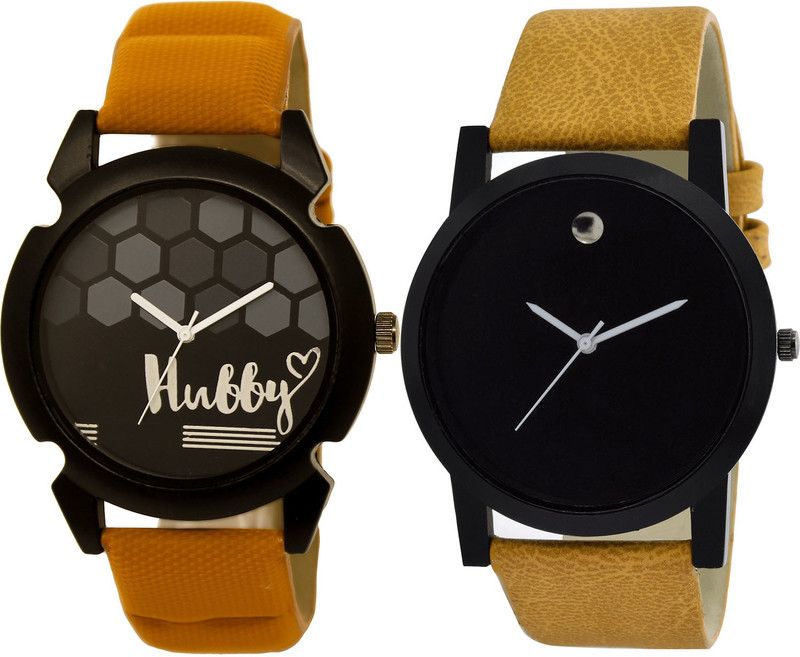 combo watch Analog Watch - For Girls Modish Valentine Hubby Analogue Brown Color Boys And Men Watch - BL46.32-B59 (Combo Of 2 )