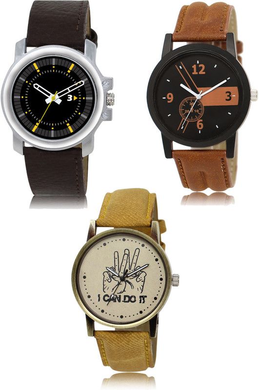 New latest Designer Combo of 3 Analog Watch - For Men 44-01-30