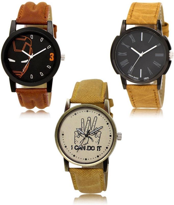New latest Designer Combo of 3 Analog Watch - For Men LR-04-19-30