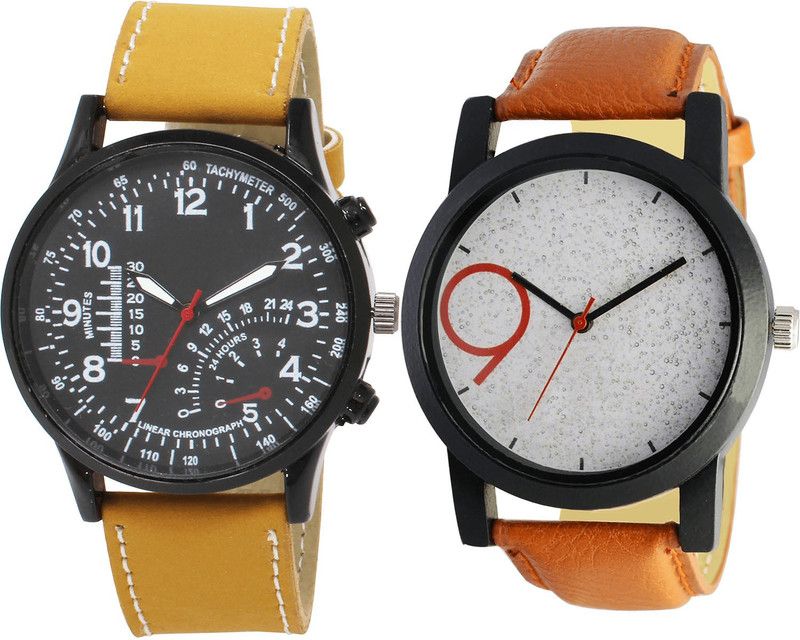 combo watch Analog Watch - For Girls Contemporary Wrist Analogue Brown Color Boys And Men Watch - B42-B33 (Combo Of 2 )