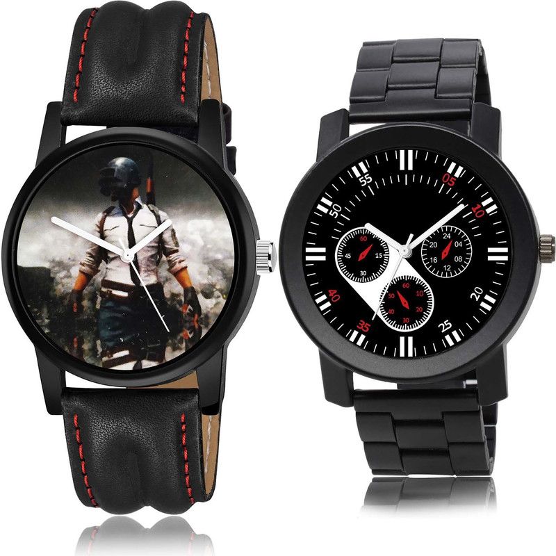 combo watch Analog Watch - For Boys Treading Unique Pubg Military Army And Watch Watch - B497-B948