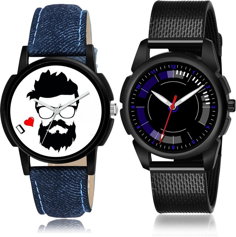 Analog Watch - For Men Treading Fashion 2 Watch Combo For Boys And Men - B12-(44-S-10)