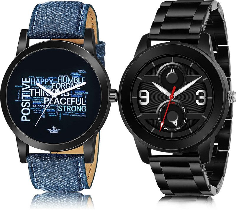 Analog Watch - For Men Modern Traditional 2 Watch Combo For Boys And Men - BL46.60-(28-S-20)