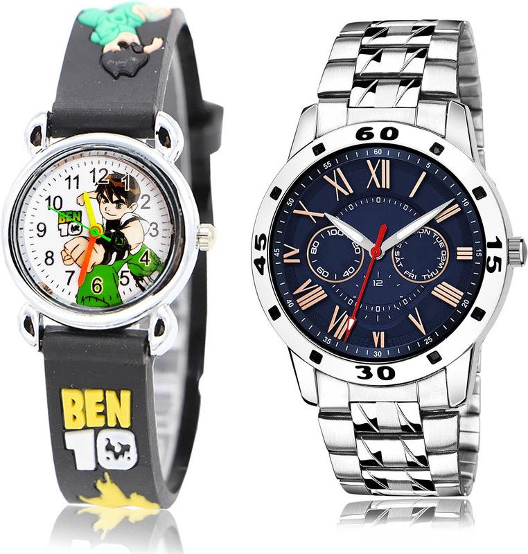 Analog Watch - For Boys Treading Present 2 Watch Combo For Boys And Men - BK81-(62-S-19)
