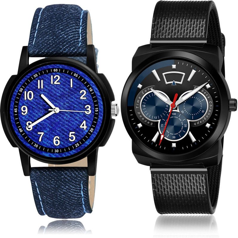 Analog Watch - For Men Contemporary Fashion 2 Watch Combo For Boys And Men - B8-(61-S-10)
