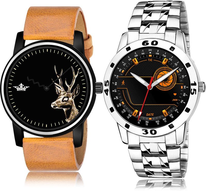 Analog Watch - For Men Latest Tread 2 Watch Combo For Boys And Men - BL46.69-(52-S-19)