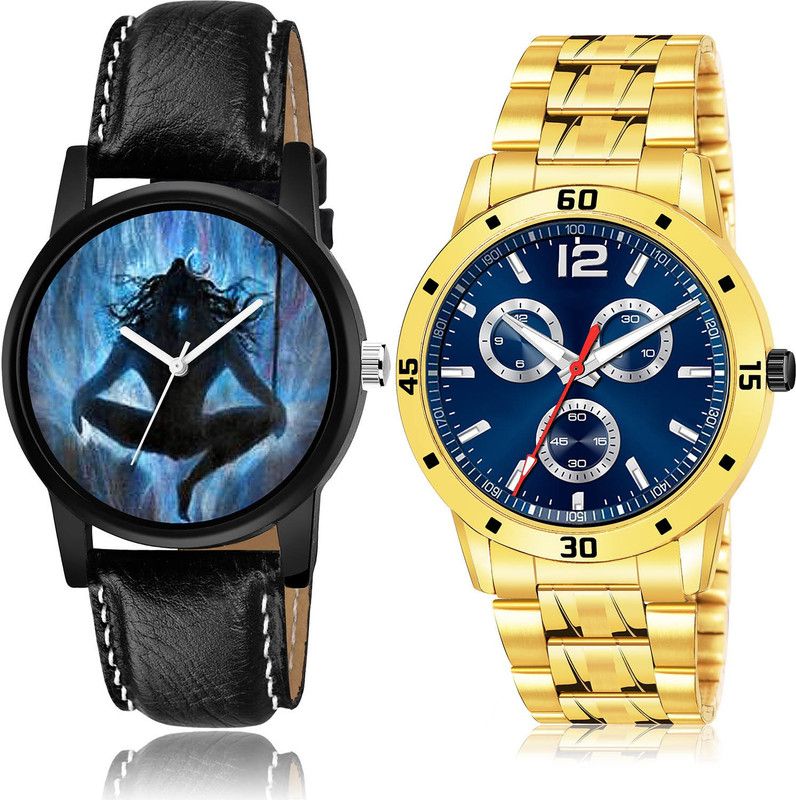 Analog Watch - For Men Modish Gift 2 Watch Combo For Boys And Men - B24-(71-S-21)