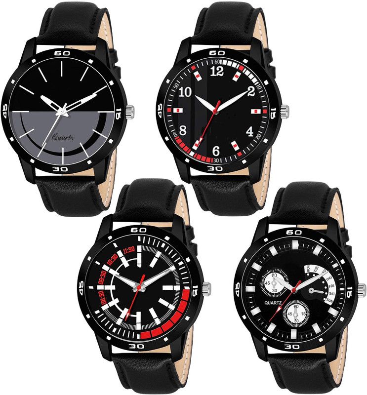 HK 452_454_455_456 Analog Watch - For Men 452H454P455K456 Black Attractive And Black Belt