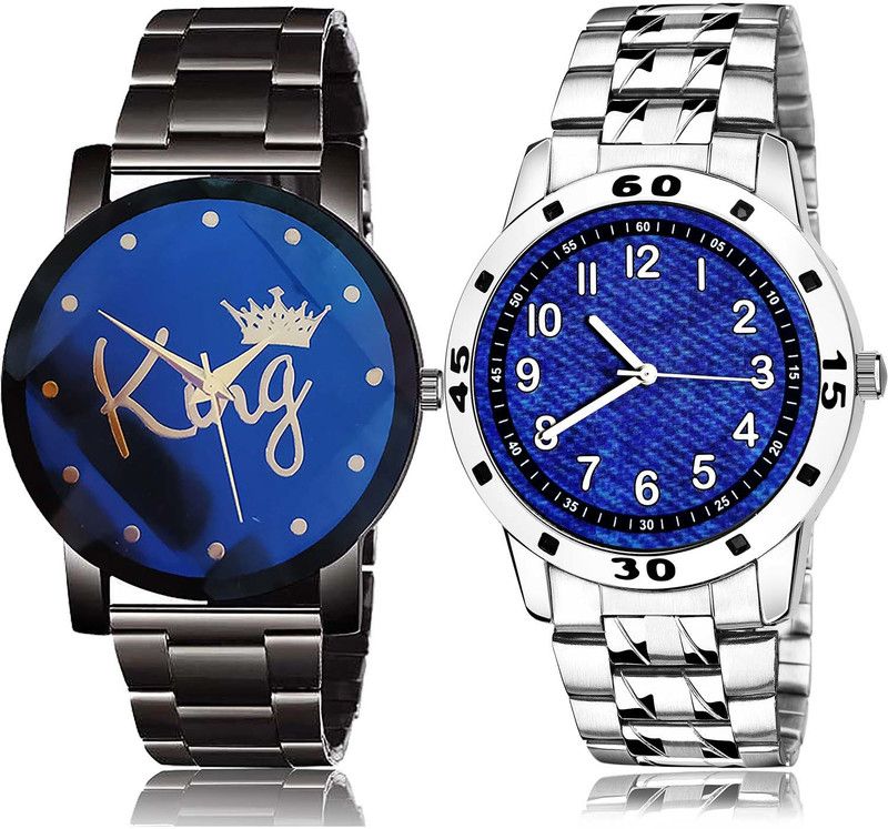 combo watch Analog Watch - For Men Latest Collegian King Chain And Chain Watch Combo Watch For Boys And Men - BC11-B795