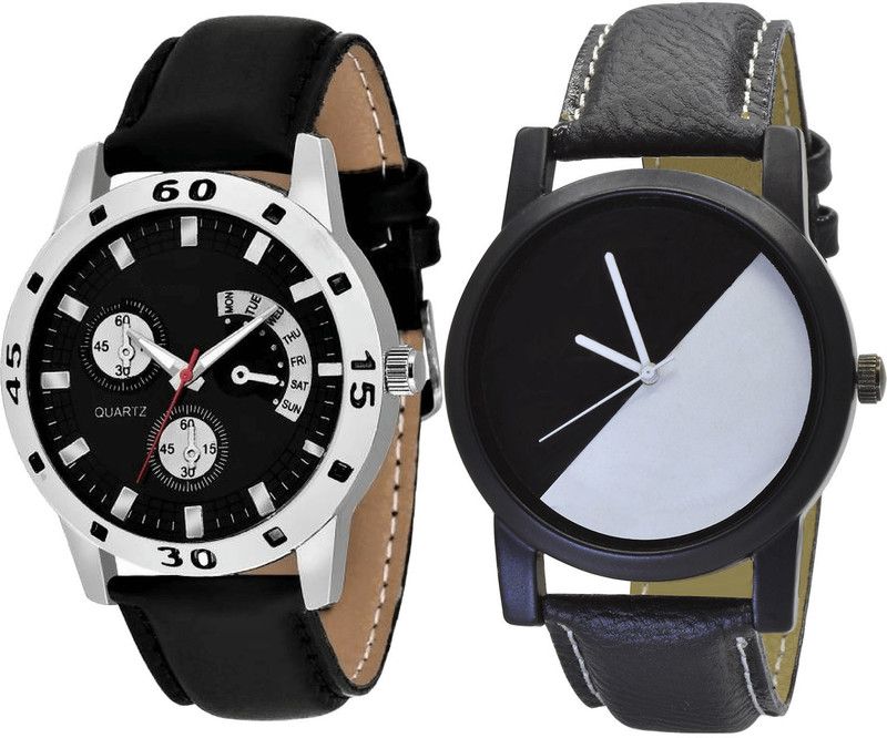 combo watch Analog Watch - For Girls Brand New Technology Analogue Black Color Boys And Men Watch - B58-B32 (Combo Of 2 )