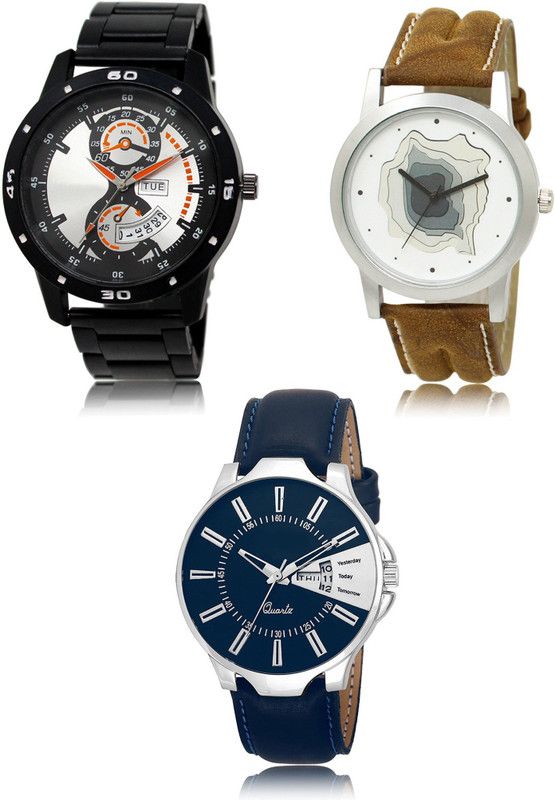 New latest Designer Combo of 3 Analog Watch - For Men 107-09-23