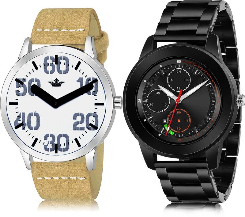 Analog Watch - For Men Brand New Analogue 2 Watch Combo For Boys And Men - BL46.62-(11-S-20)