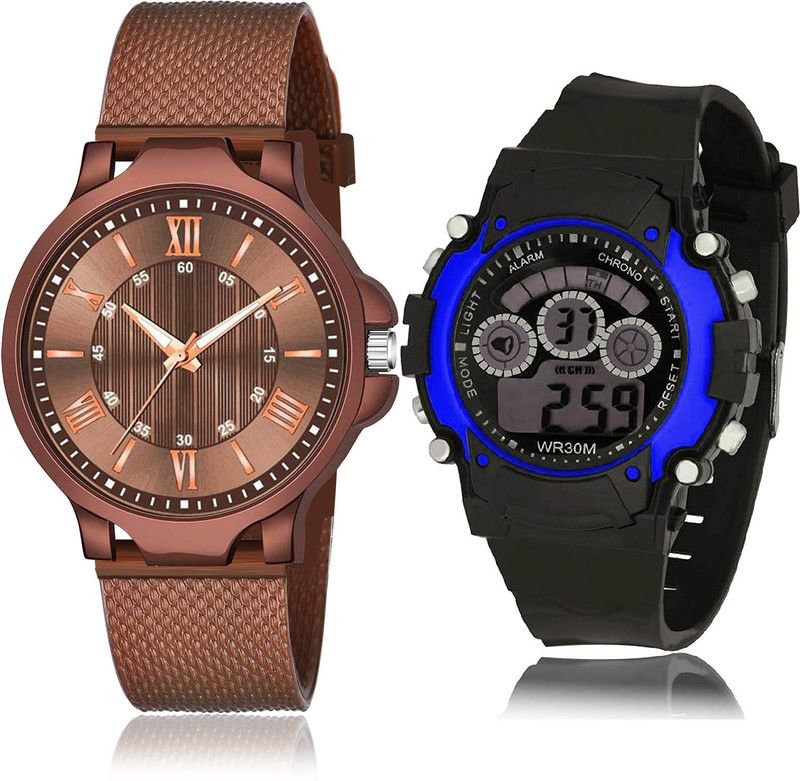 Analog-Digital Watch - For Boys Brand New Technology 2 Watch Combo For Boys And Men - BRM38-B2