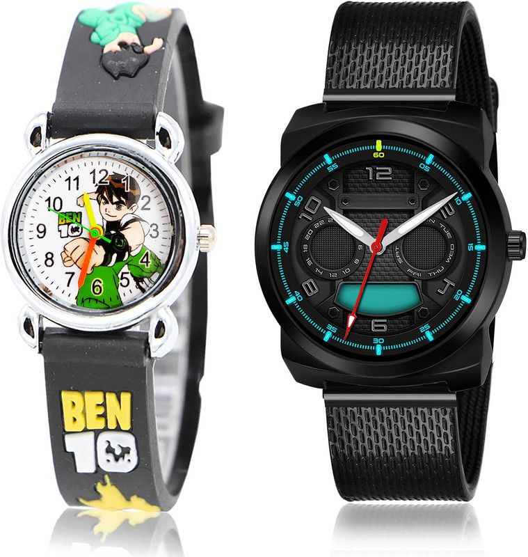 Analog Watch - For Boys Best Gift 2 Watch Combo For Boys And Men - BK81-(58-S-10)