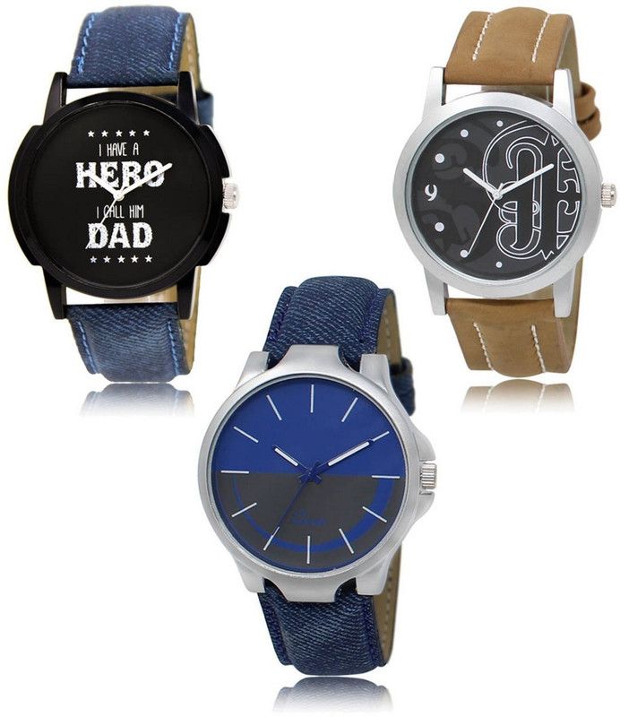 New latest Designer Combo of 3 Analog Watch - For Men -07-14-24