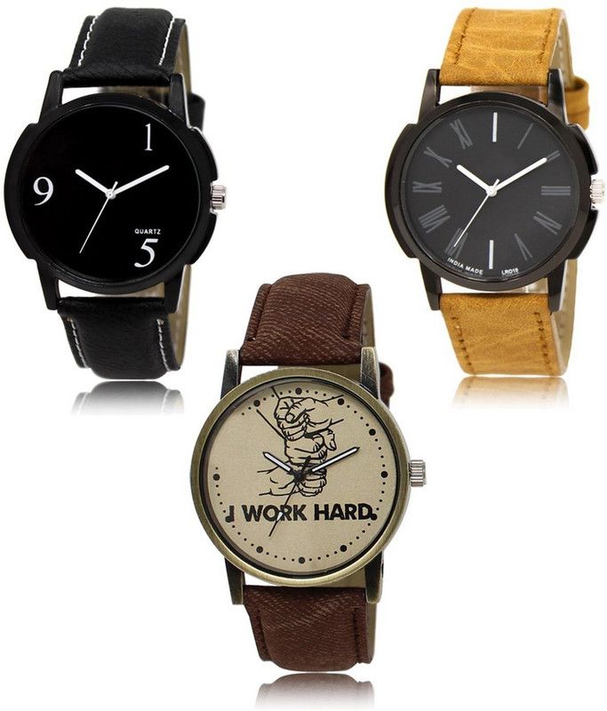New latest Designer Combo of 3 Analog Watch - For Men LR-06-19-29