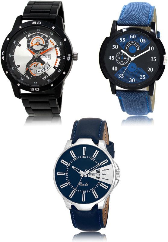 New latest Designer Combo of 3 Analog Watch - For Men 107-02-23