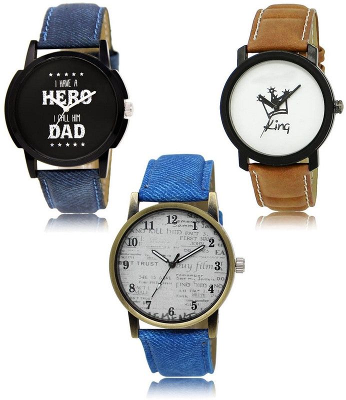 New latest Designer Combo of 3 Analog Watch - For Men LR-07-18-28