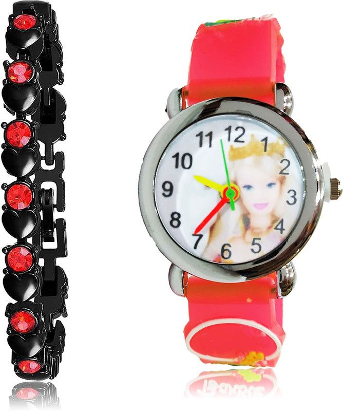 combo watch Analog Watch - For Women Treading Professional Bracelet And Genevieve Doll Kids 2 Watch Combo For Girls And Women - GX1-GC77