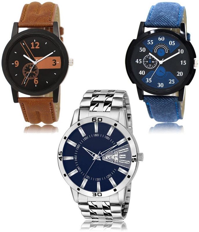 New latest Designer Combo of 3 Analog Watch - For Men LR-01-02-102