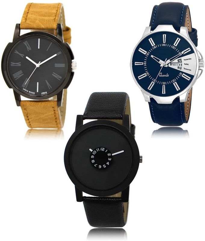 New latest Designer Combo of 3 Analog Watch - For Men LR-19-23-25