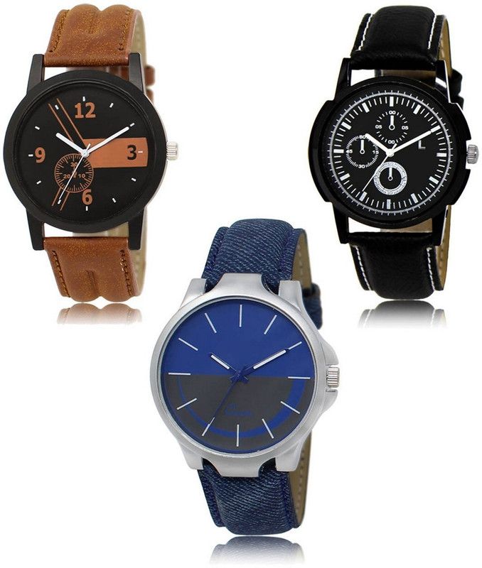 New latest Designer Combo of 3 Analog Watch - For Men LR-01-13-24