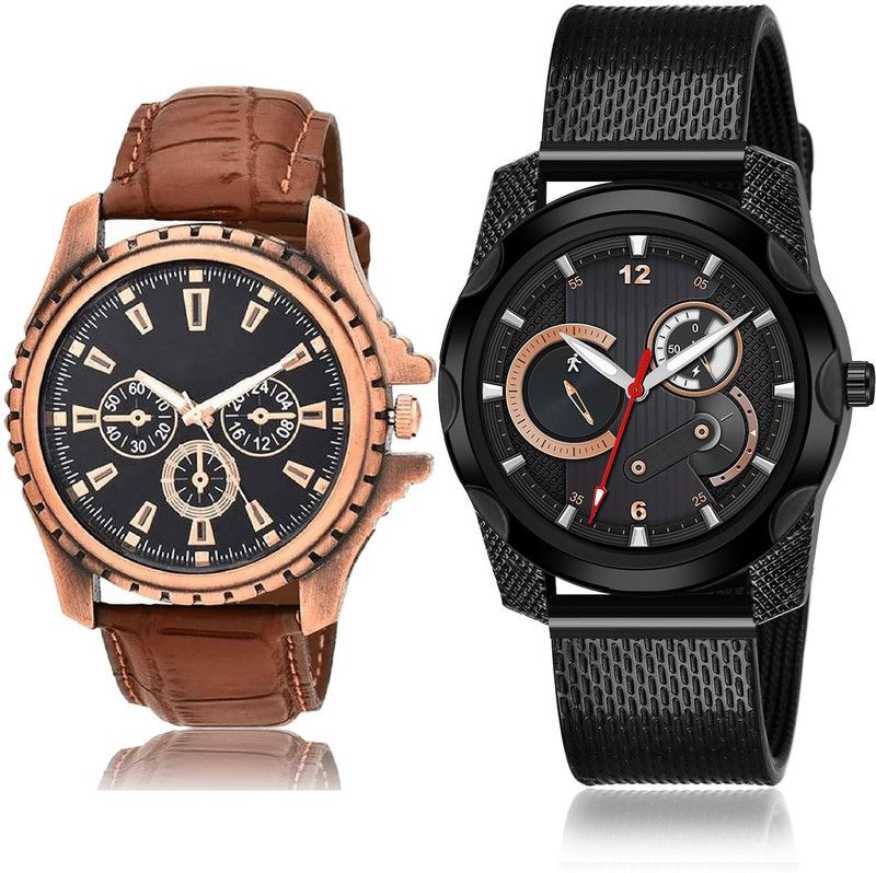 Analog Watch - For Men Contemporary High Quality 2 Watch Combo For Boys And Men - B110-(19-S-10)