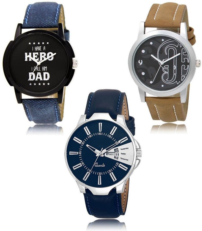 New latest Designer Combo of 3 Analog Watch - For Men LR-07-14-23