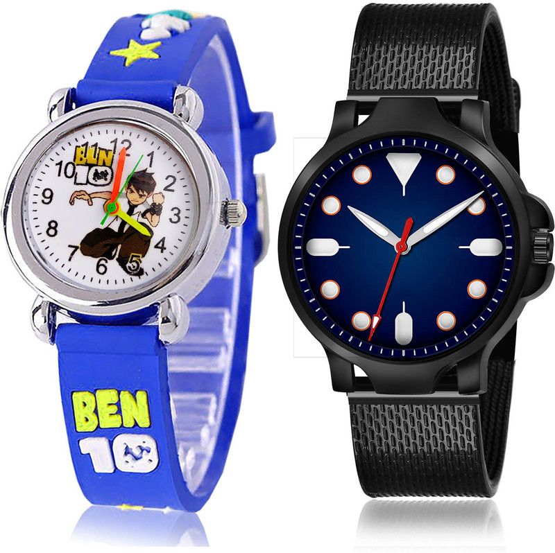 Analog Watch - For Boys New Fancy 2 Watch Combo For Boys And Men - BK91-(65-S-10)