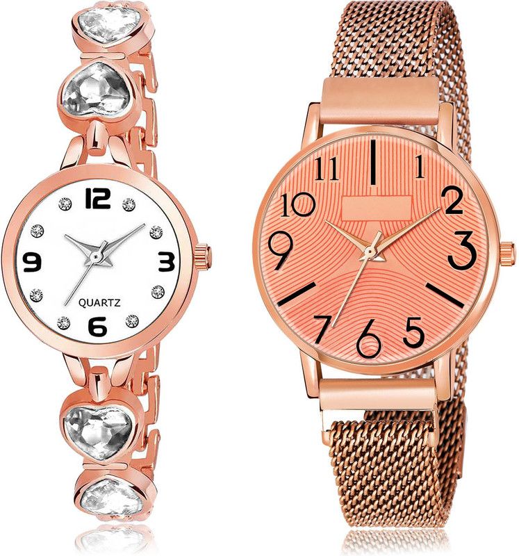 Analog Watch - For Women Brand New Designer 2 Watch Combo For Women And Girls - G660-GW58