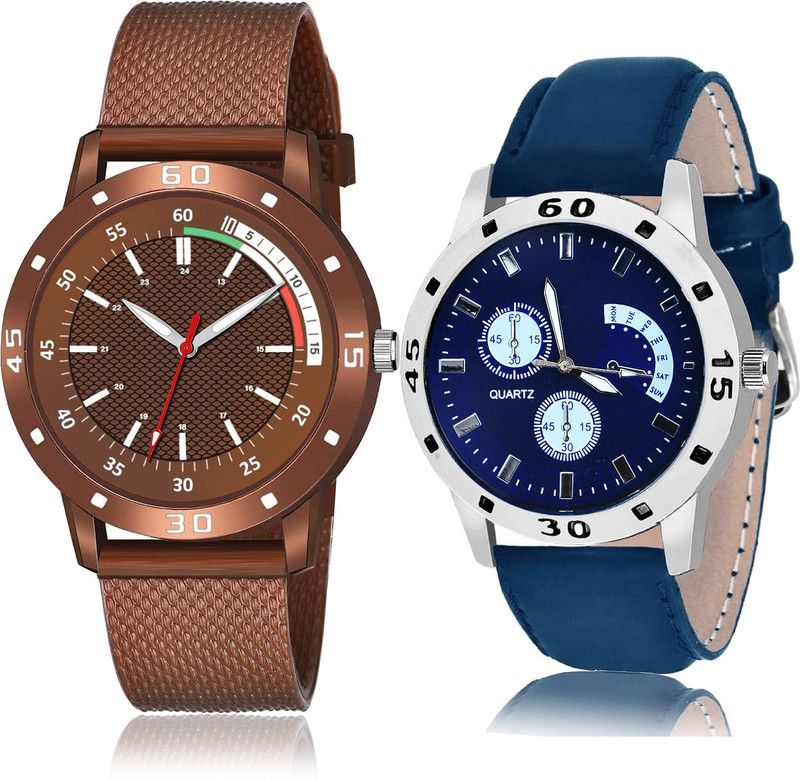 Analog Watch - For Men Brand New Luxury 2 Watch Combo For Boys And Men - BRM32-B56